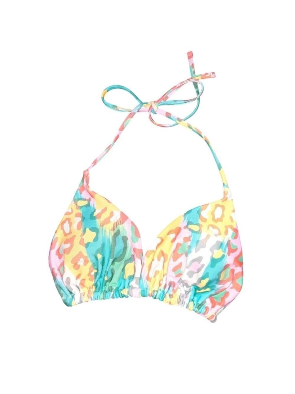 Animal Print Bikini Top Size Medium
